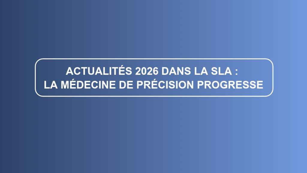 Suite à une réunion à Limoges sur les actualités dans les maladies rares, le Pr Couratier propose un focus sur les principales avancées dans la SLA en 2026.